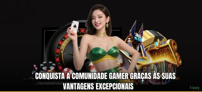 Imagem promocional da toppg mostrando a plataforma e suas vantagens